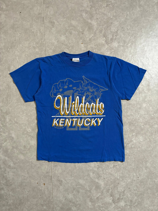 90s Vintage Kentucky Wildcats Script Blue T-Shirt -L - L | Martin City Vintage