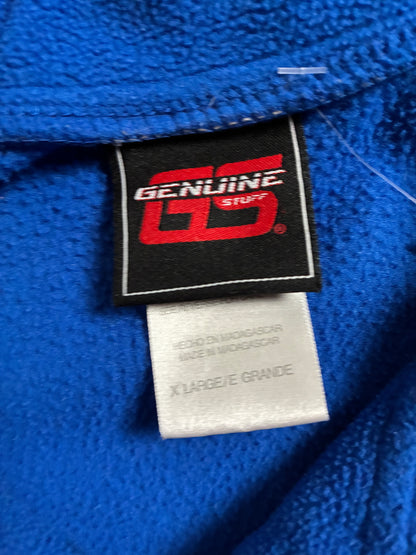 2000s Vintage Kansas Jayhawks Quarter Zip Blue Fleece -M