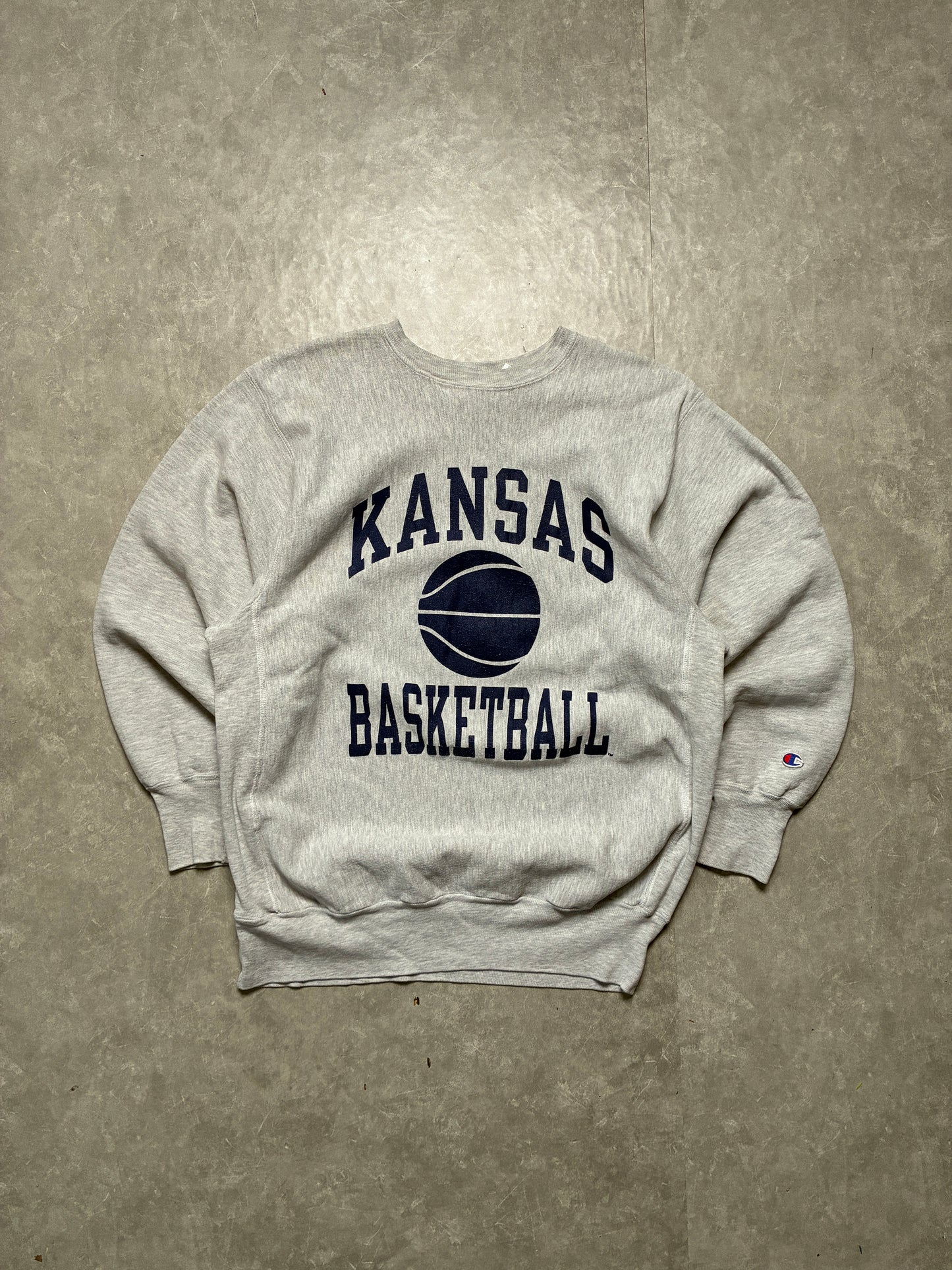 90s Vintage Kansas Jayhawks Basketball Champion Reverse Weave -XXL