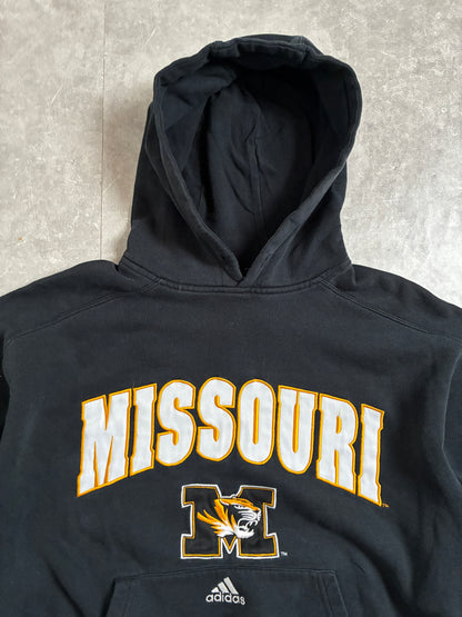 2000s Vintage Missouri Tigers Adidas Pocket Logo Black Hoodie -L