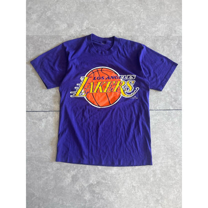 90s Vintage Los Angeles Lakers Purple T Shirt Size M - | Martin City Vintage