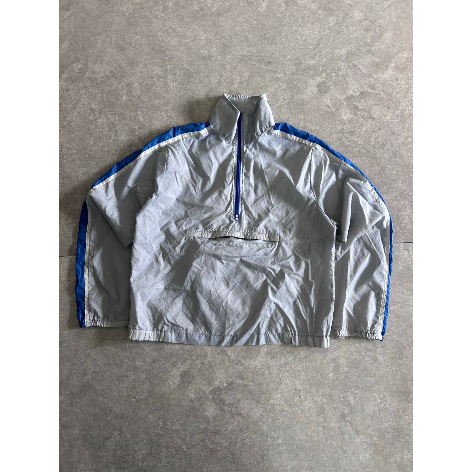 80s Vintage Nike Grey Quarter Zip Size M - | Martin City Vintage