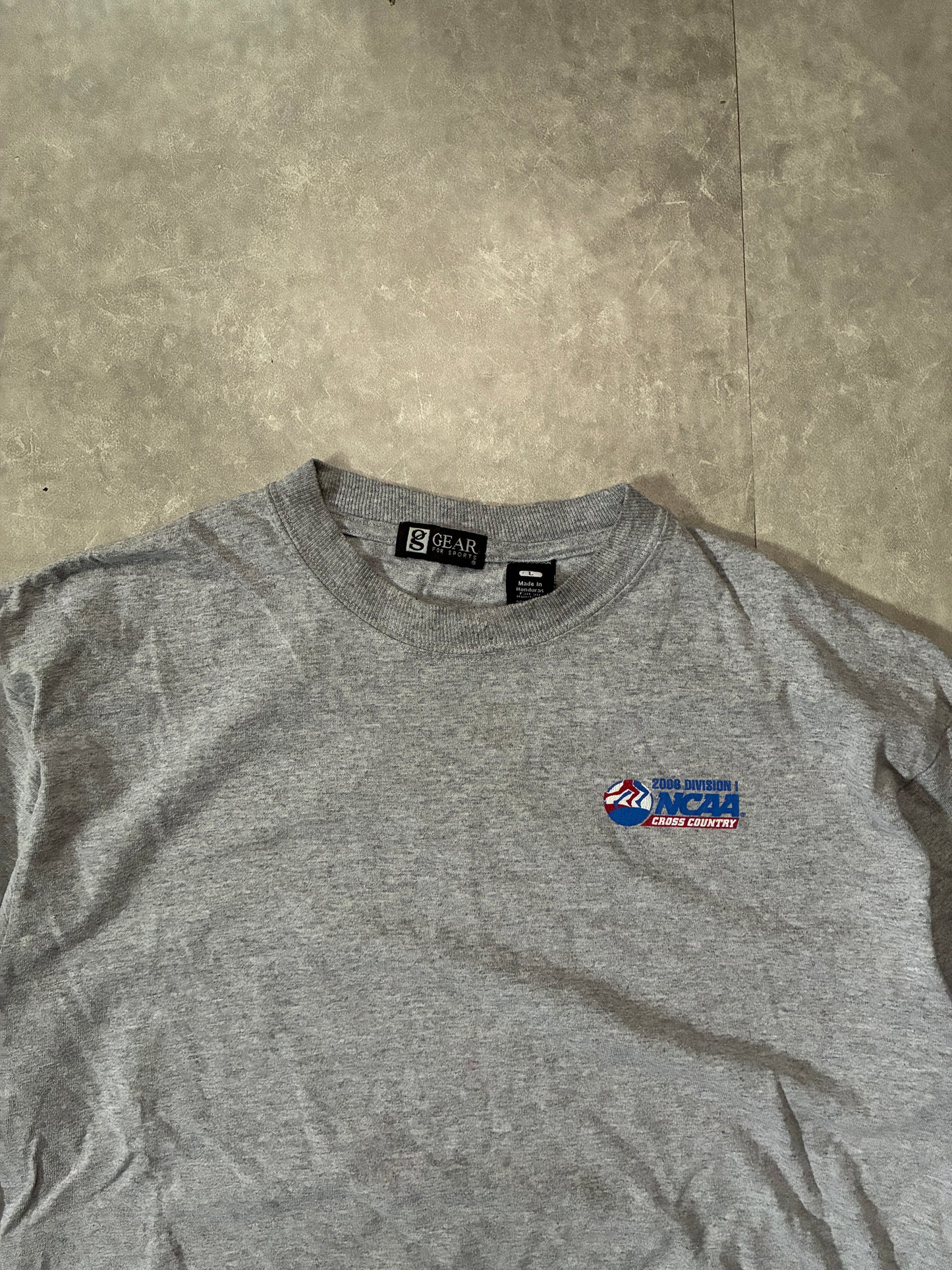 2000s Vintage NCAA Cross Country Grey Long Sleeve Shirt -L