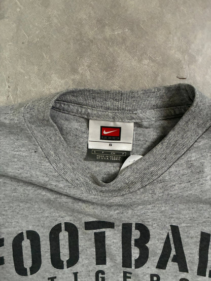 2000s Vintage Mizzou Tigers Football Nike Grey T-Shirt -M - M | Martin City Vintage