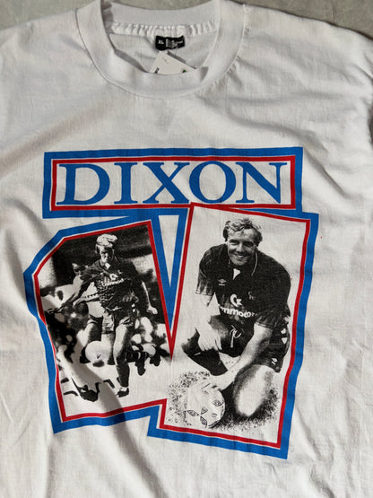 90s Vintage Kerry Dixon Chelsa FC Soccer White T Shirt -XL