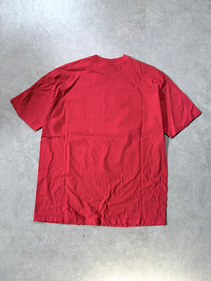 90s Vintage Kansas Jayhawks Red T-Shirt -XL