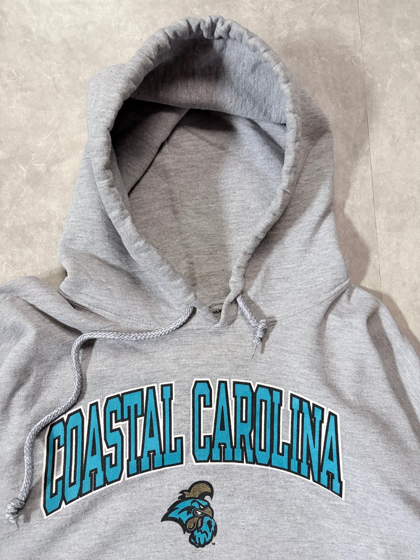 2000s Vintage Coastal Carolina Grey Hoodie -XL - XL | Martin City Vintage