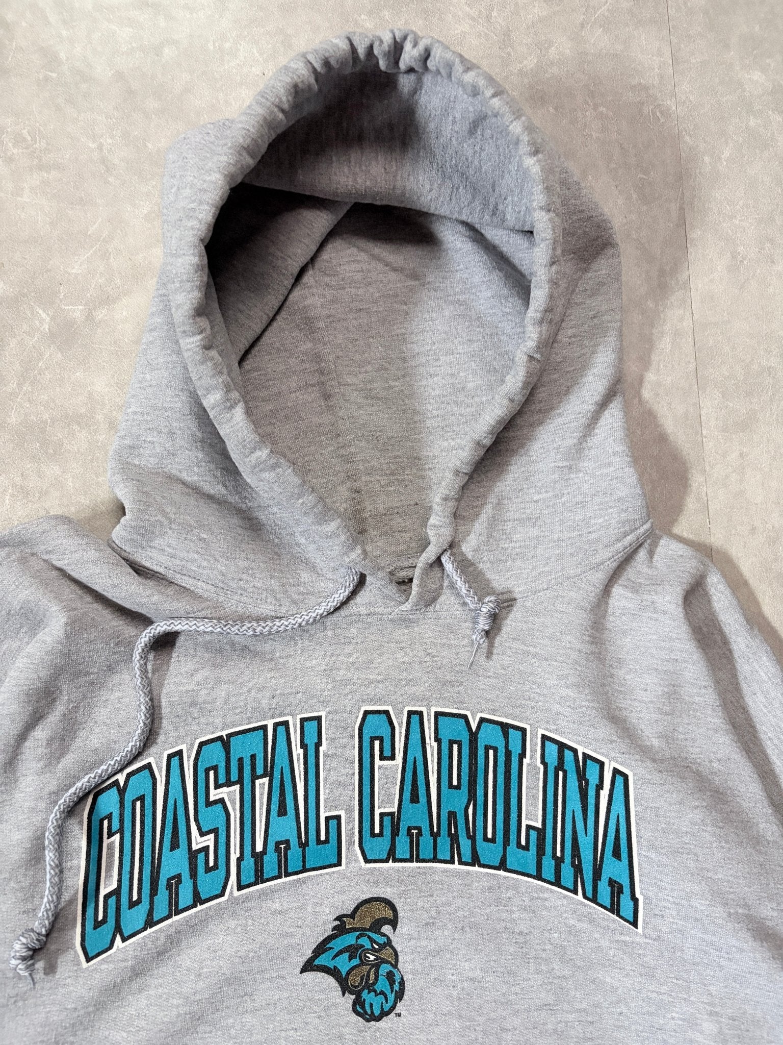 2000s Vintage Coastal Carolina Grey Hoodie -XL - XL | Martin City Vintage