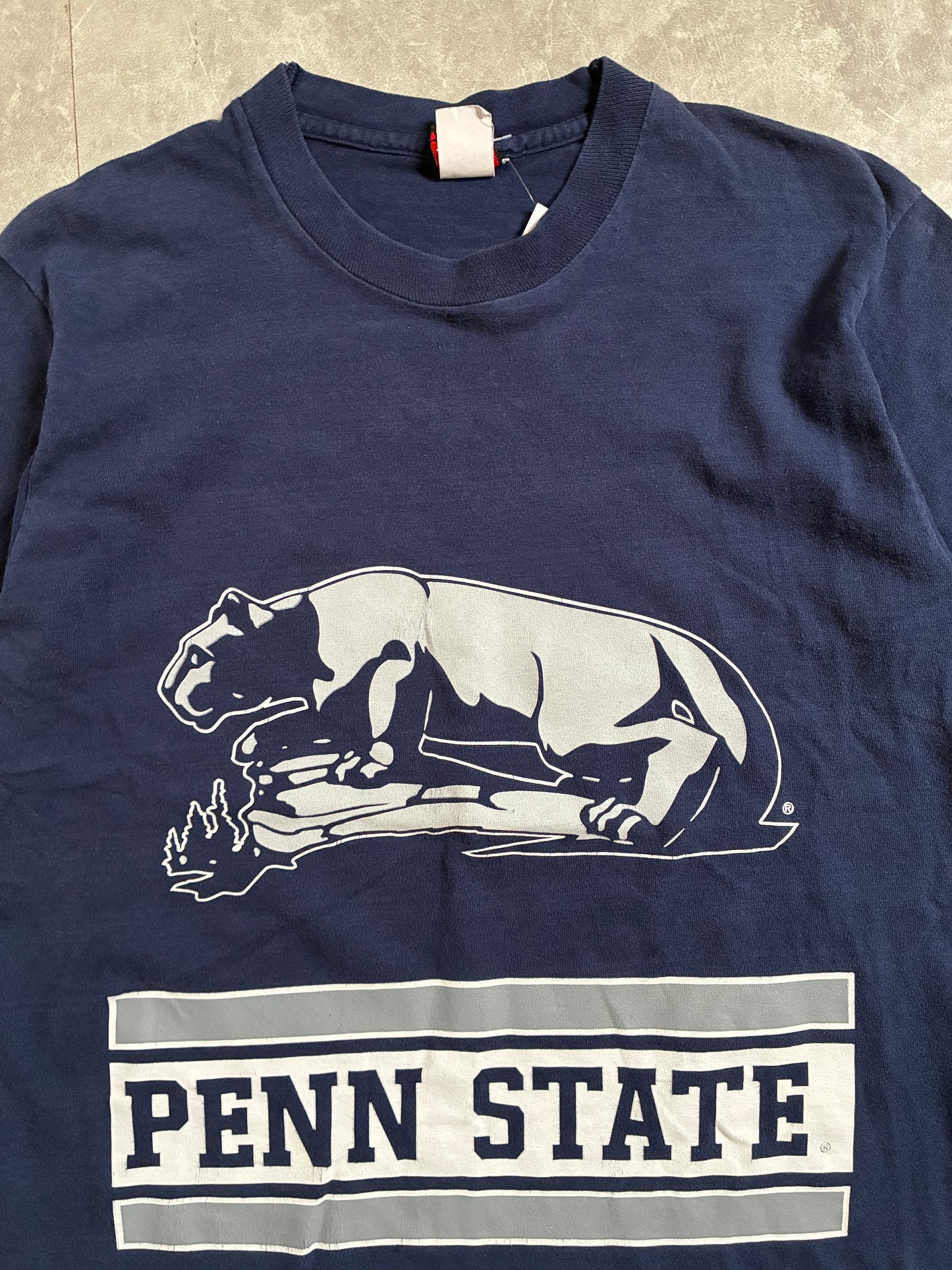 90s Vintage Penn State Nittany Lions Navy T-Shirt -M