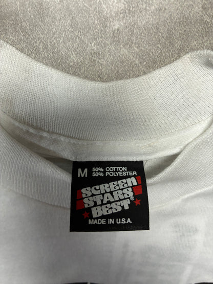 90s Vintage Iowa Hawkeyes White T-Shirt -M