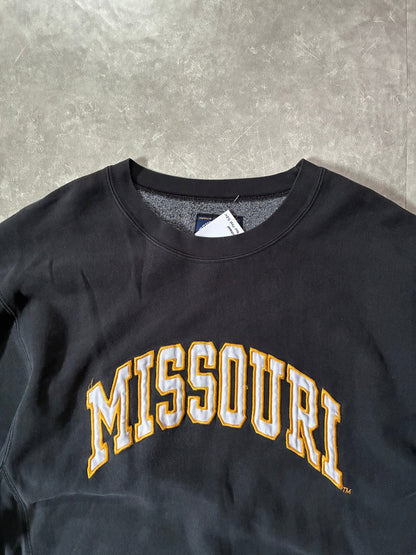 2000s Vintage Missouri Tigers Block Letters Black Crewneck -XL - XL | Martin City Vintage