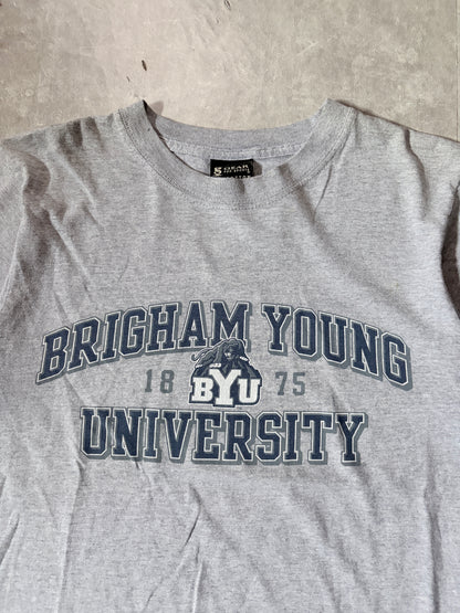 2000s Vintage BYU Cougars Grey T-Shirt -S