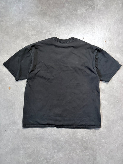 90s Vintage Kansas City Chiefs Embroidered Black T-Shirt -L - L | Martin City Vintage