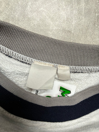 90s Vintage Georgetown Front Back Embroidered Heather Grey Crewneck -XL