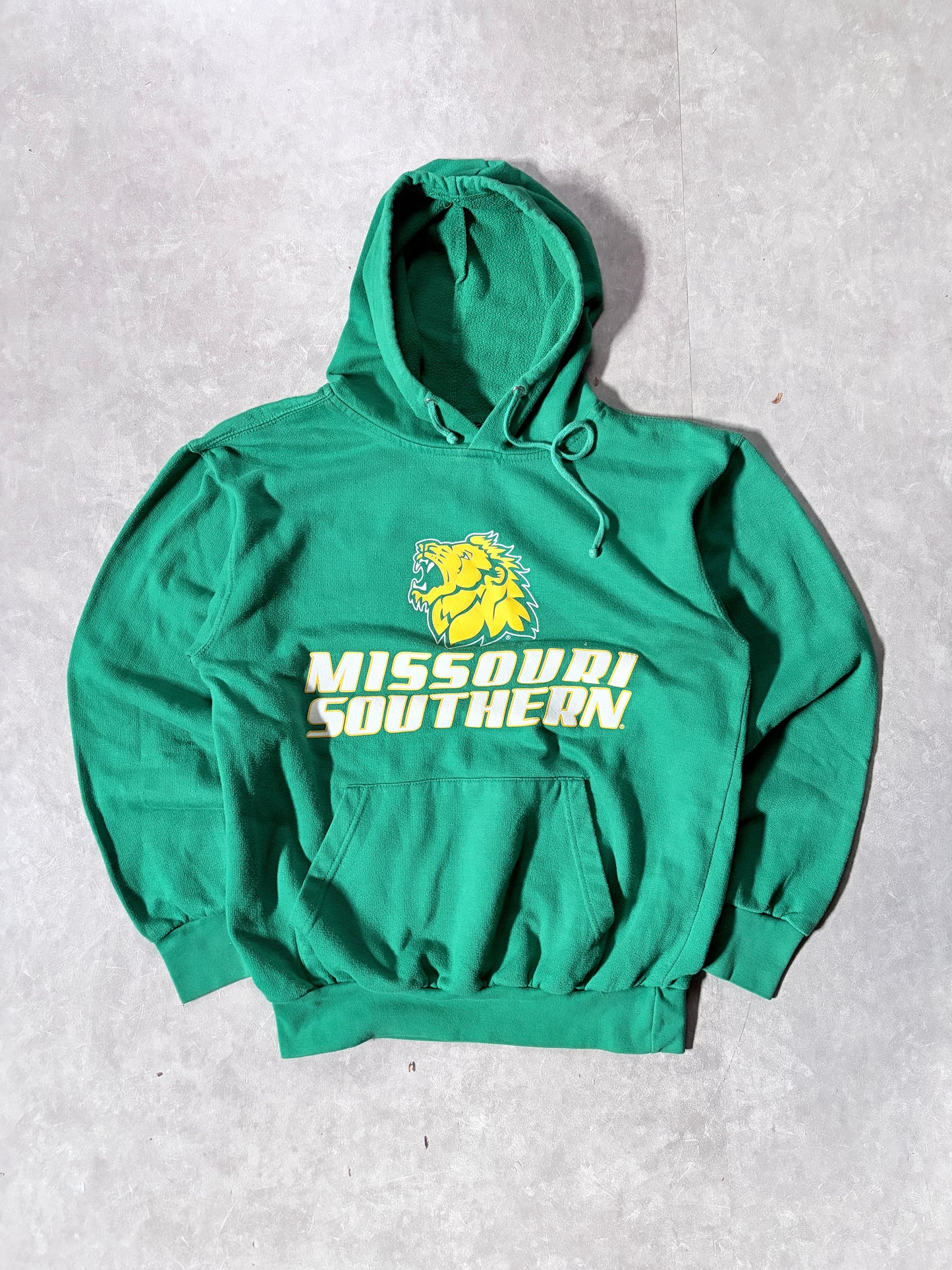 2000s Vintage Missouri Southern State Griffons Green Hoodie -S