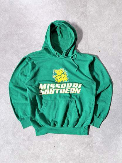 2000s Vintage Missouri Southern State Griffons Green Hoodie -S