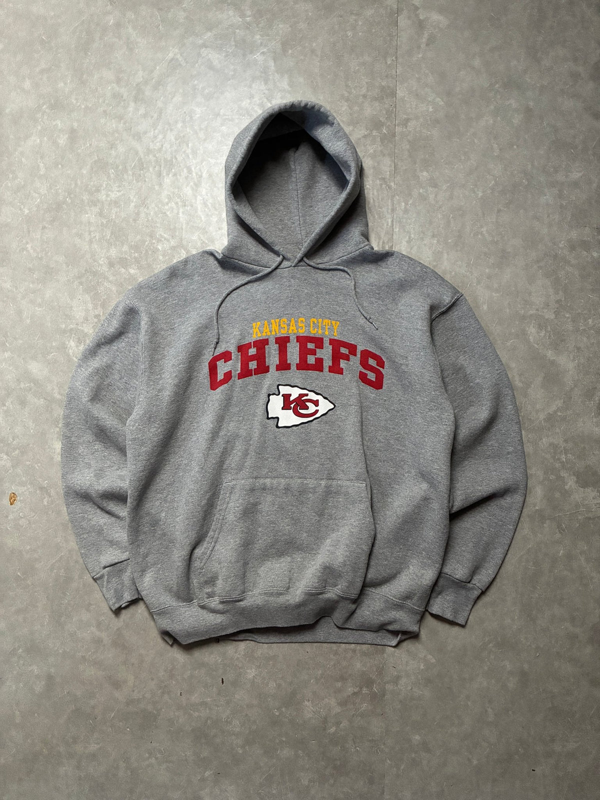 2000s Vintage Kansas City Chiefs Grey Hoodie -L - L | Martin City Vintage