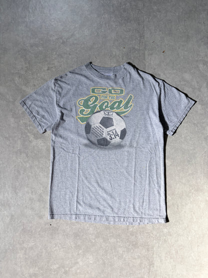 2000s Vintage Jesus Soccer Grey T Shirt -M