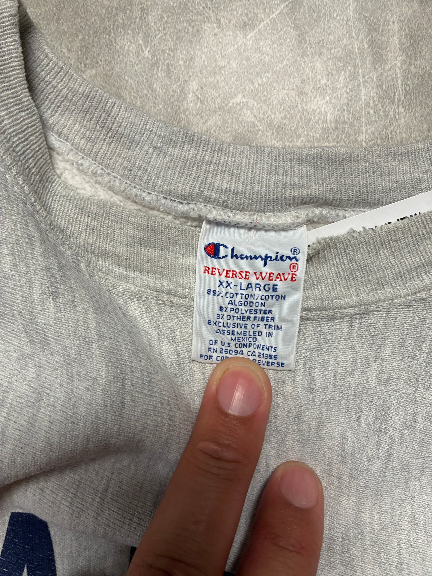 90s Vintage Kansas Jayhawks Basketball Champion Reverse Weave -XXL