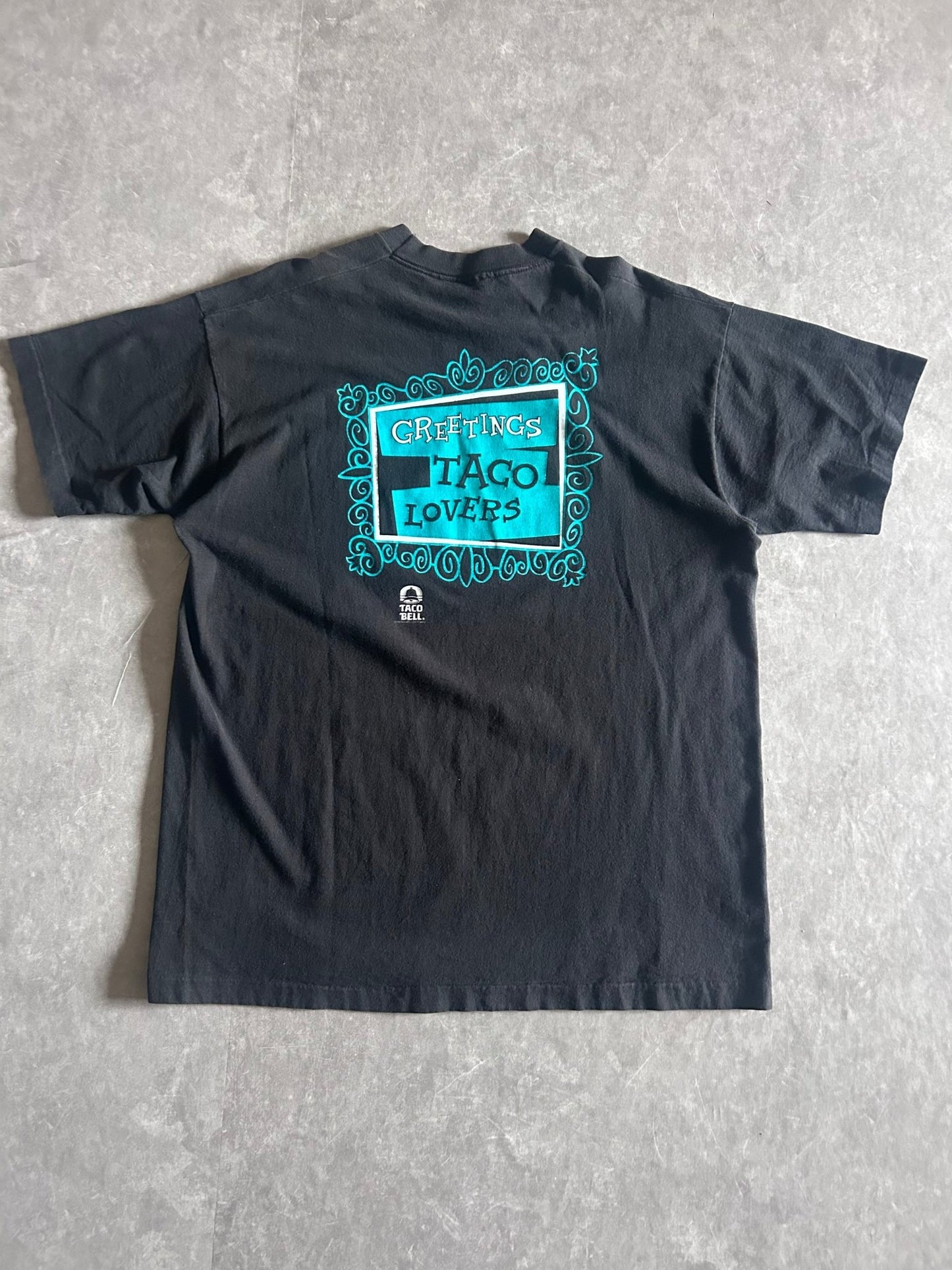 90s Vintage Bullwinkle Taco Bell Black T Shirt Size XXL - | Martin City Vintage