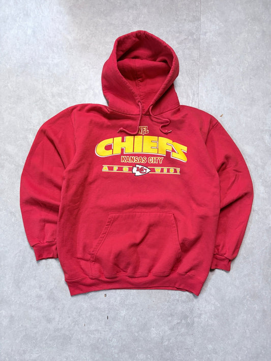 90s Vintage Kansas City Chiefs NFL Red Hoodie -M - M | Martin City Vintage