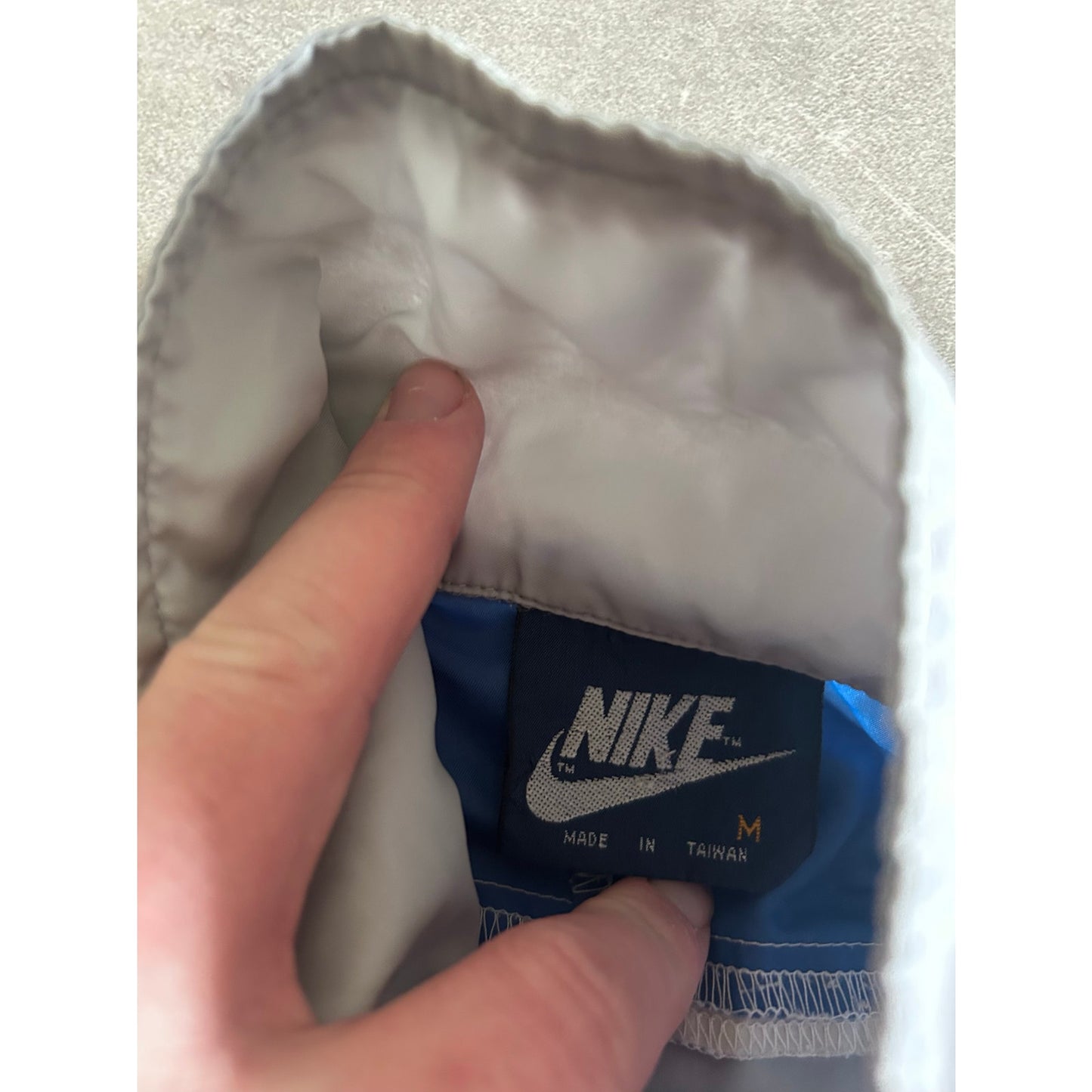 80s Vintage Nike Grey Quarter Zip Size M - | Martin City Vintage