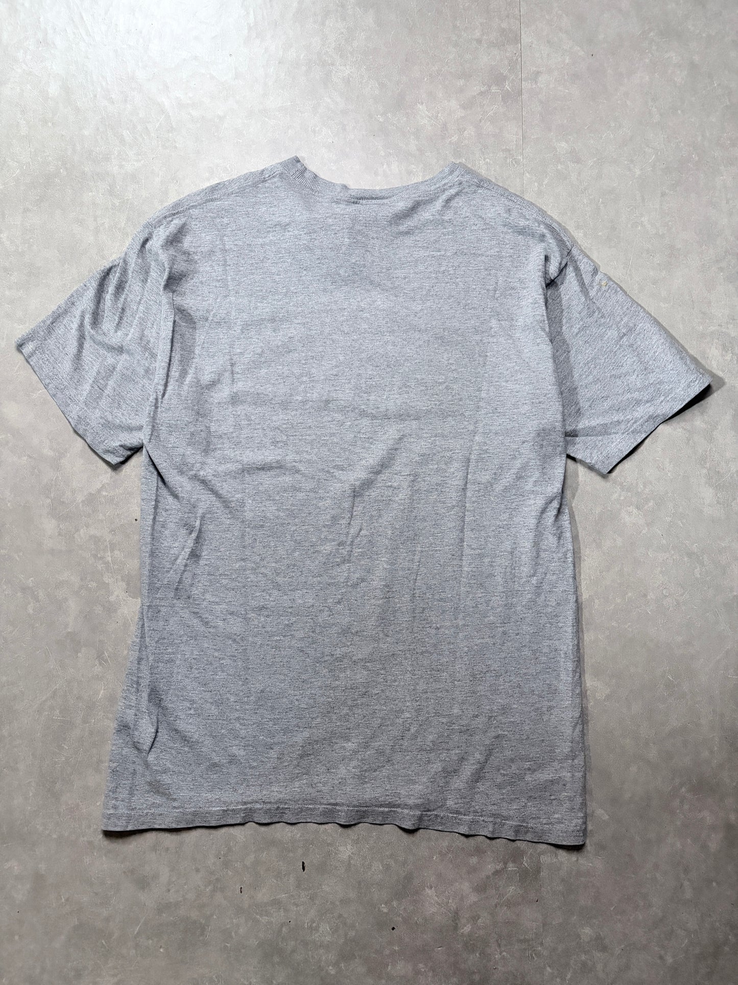 90s Vintage Kansas Jayhawks Basketball Grey T-Shirt -XL