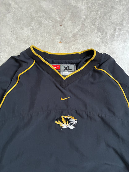 90s Vintage Mizzou Tigers Nike Center Swoosh Black Pullover -XL