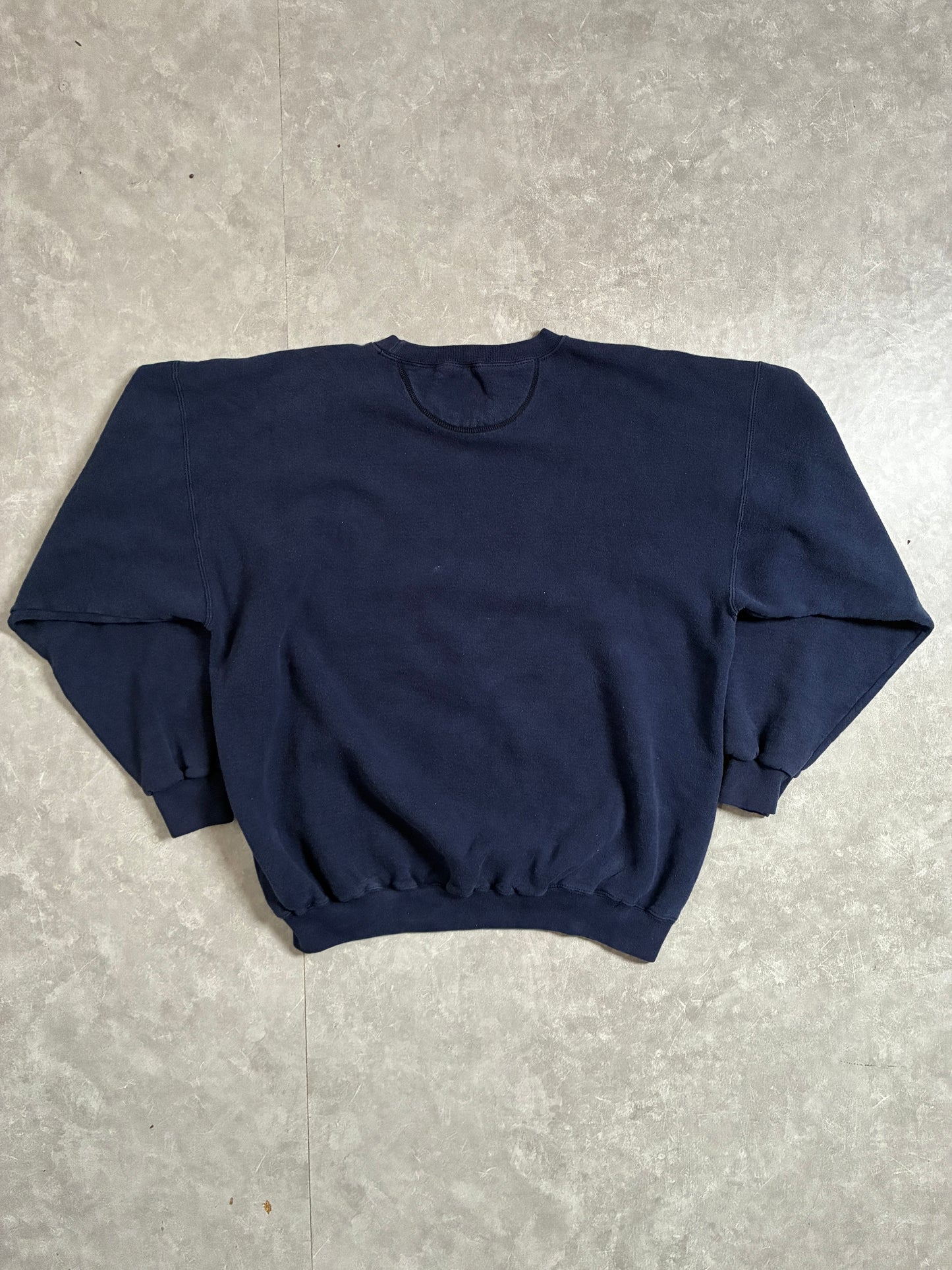 90s Vintage Michigan Wolverines Embroidered Navy Crewneck -XL