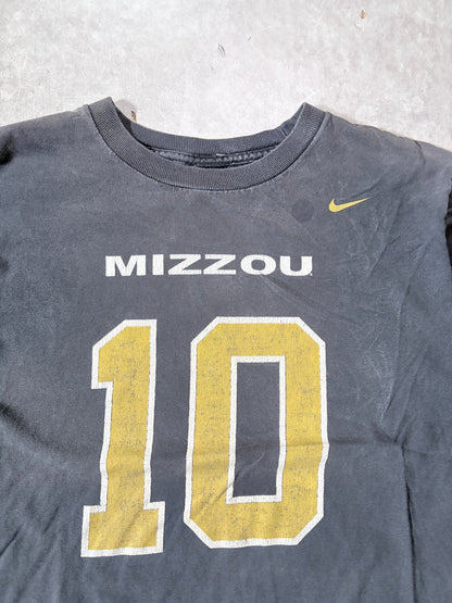 2000s Vintage Mizzou Tigers Nike Faded Black Jersey T-Shirt -S - S | Martin City Vintage
