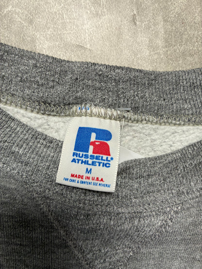 90s Vintage Kansas Jayhawks Russell Grey Crewneck -M