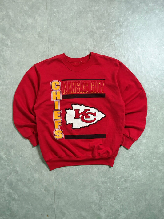 90s Vintage Kansas City Chiefs Red Crewneck -L - L | Martin City Vintage
