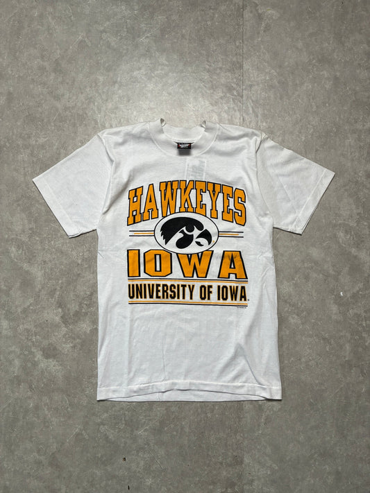 90s Vintage Iowa Hawkeyes White T-Shirt -M - M | Martin City Vintage