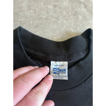 90s Vintage Kansas City Chiefs Joe Montana Salem Black T Shirt Size XL - | Martin City Vintage