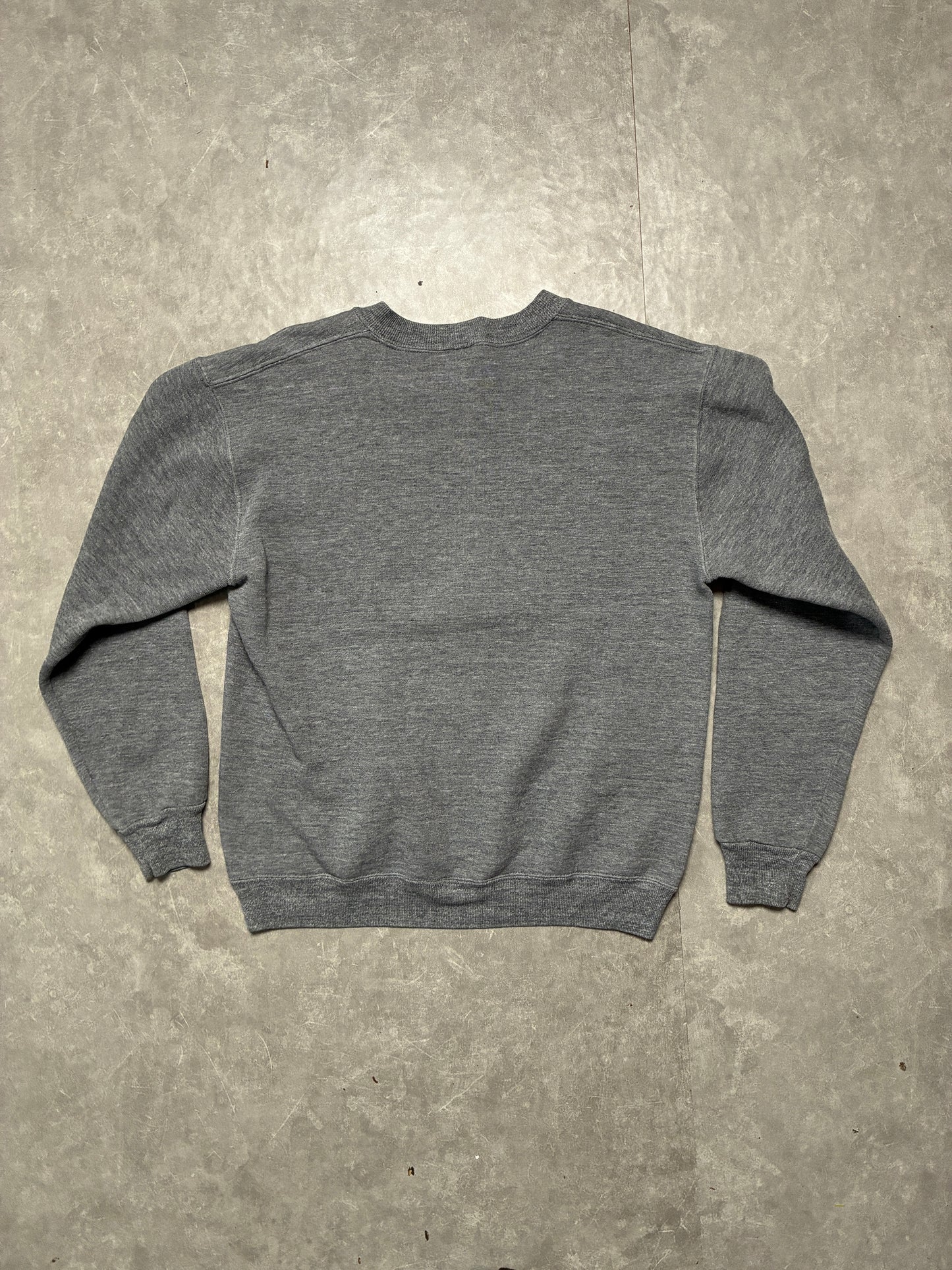 90s Vintage Kansas Jayhawks Russell Grey Crewneck -M