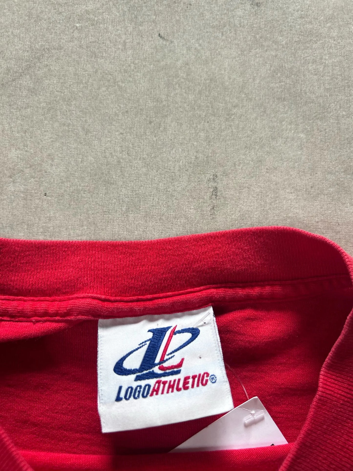 90s Vintage Kansas City Chiefs Logo Athletic Red T Shirt Size L - | Martin City Vintage