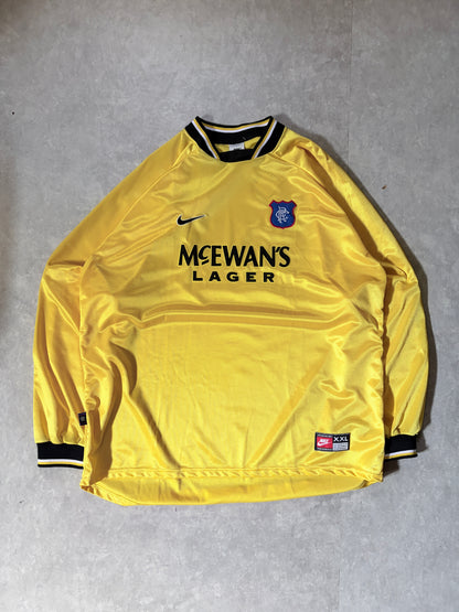 1997 Vintage Rangers FC Yellow Keepers Kit -XXL