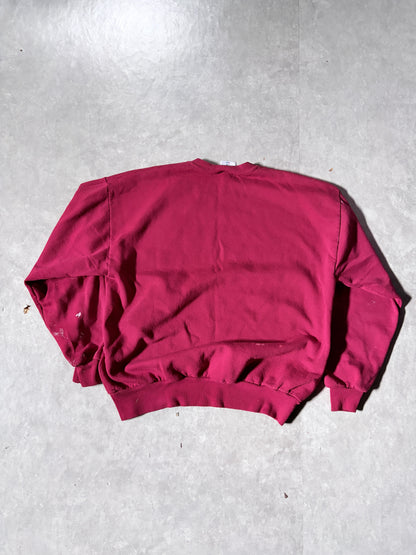 2000s Vintage Oklahoma Sooners Distressed Red Crewneck -XL