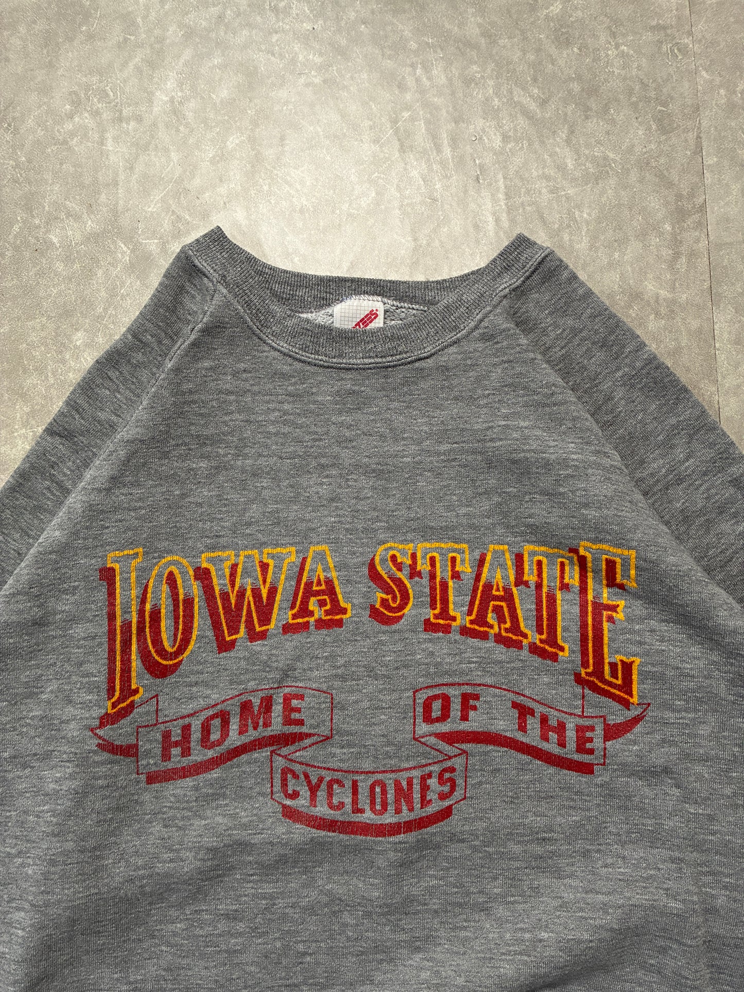 90s Vintage Iowa State Cyclones Grey Crewneck -XL