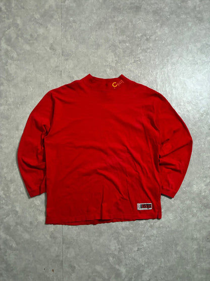 90s Vintage Kansas City Chiefs Red Mockneck -L - L | Martin City Vintage