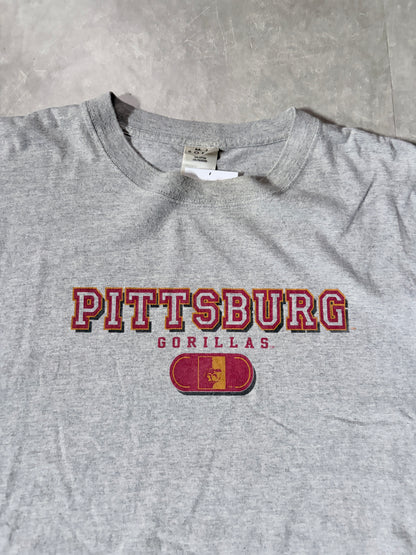 90s Vintage Pittsburgh State Gorillas Grey T-Shirt -XXL
