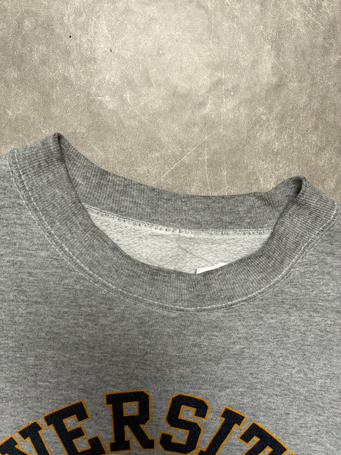 90s Vintage Michigan Wolverines Grey Crewneck -XXL