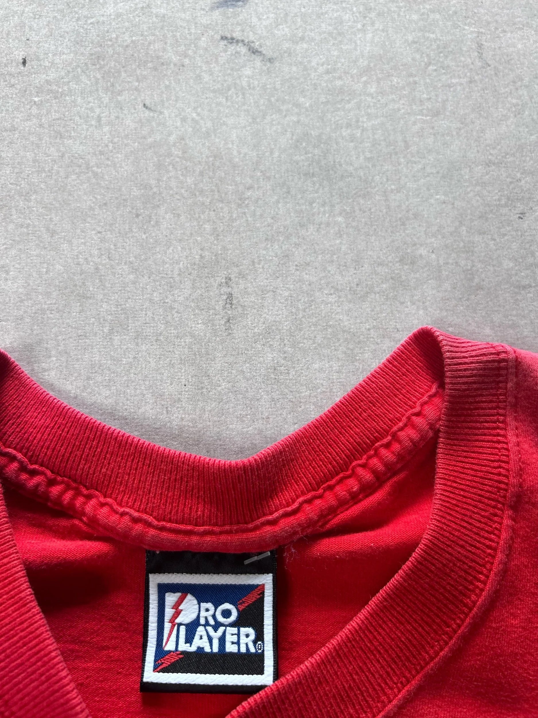 90s Vintage Kansas City Chiefs Pro Player Red Helmet T Shirt Size L - | Martin City Vintage