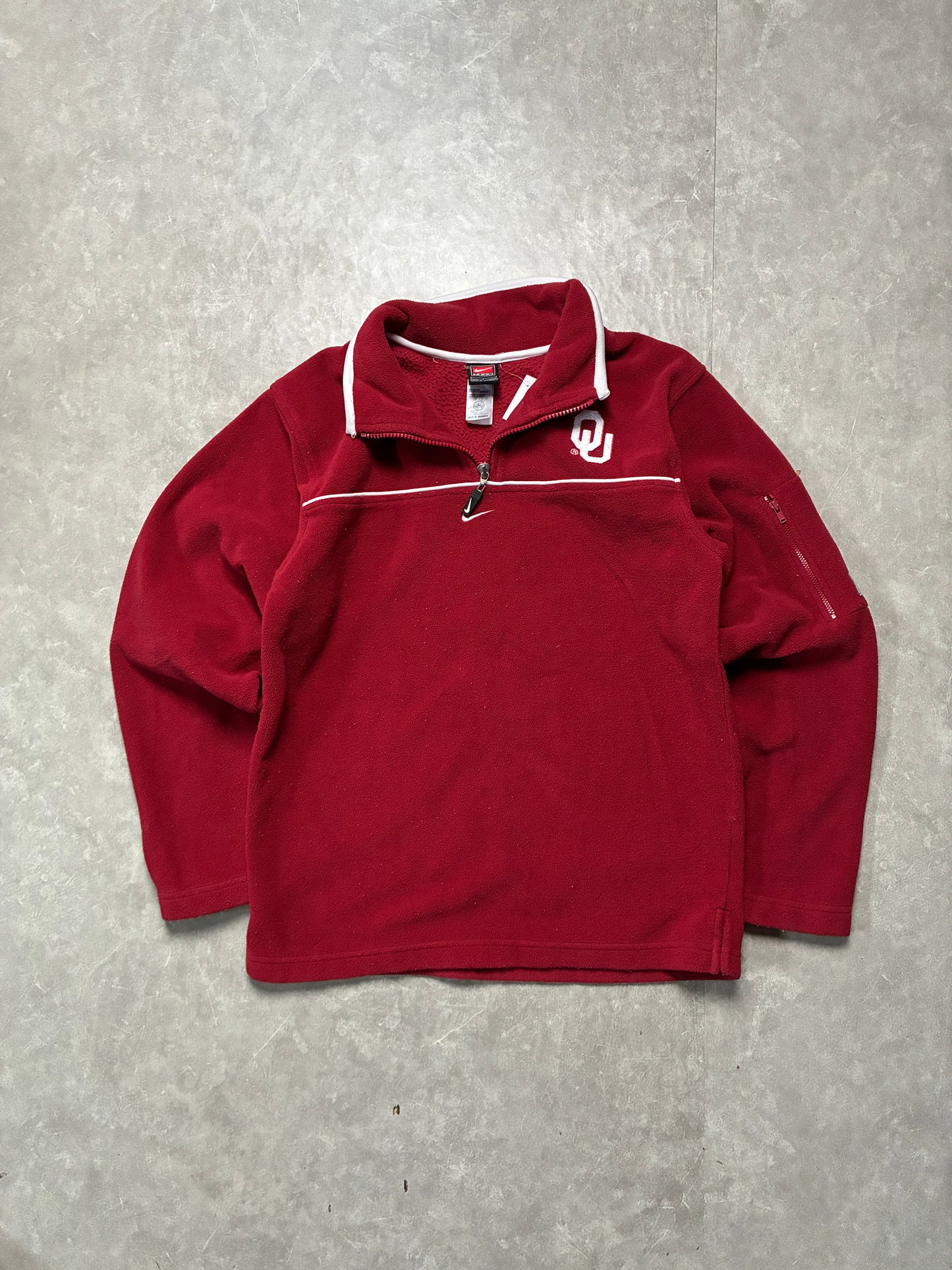90s Vintage Oklahoma Sooners Nike Red Fleece -M