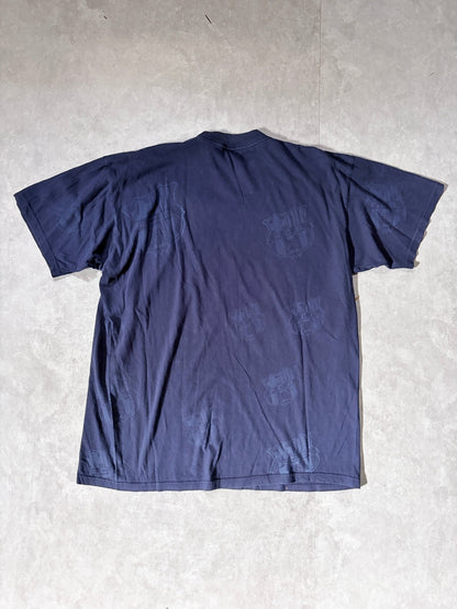 90s Vintage Barcelona FC Navy AOP T Shirt -XL - XL | Martin City Vintage