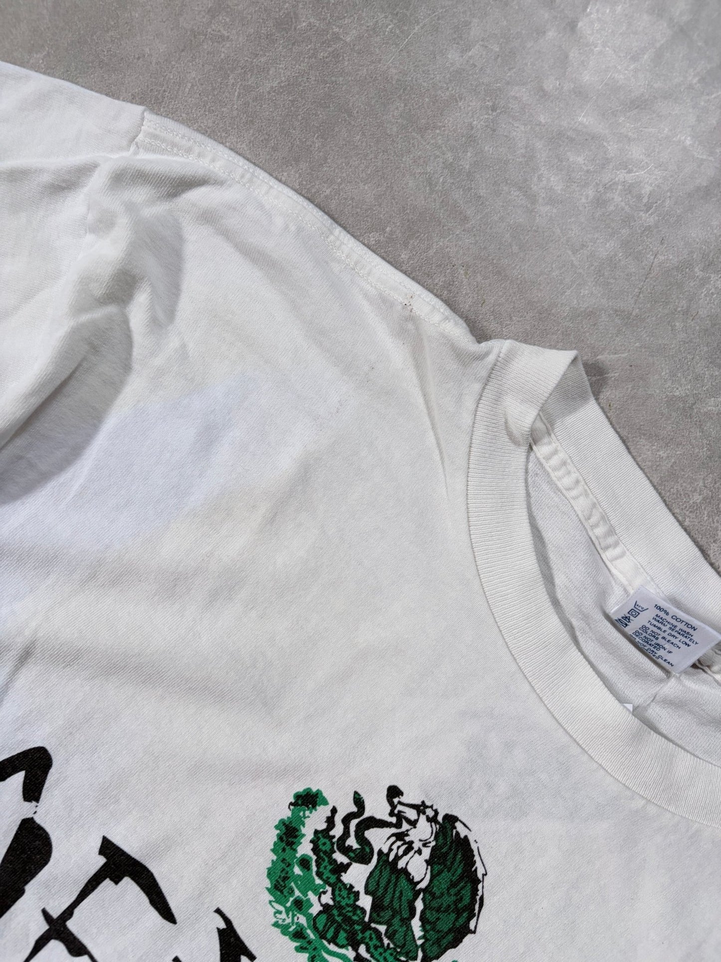 1994 Vintage Mexico FIFA World Cup Big Print White T Shirt -XL - XL | Martin City Vintage