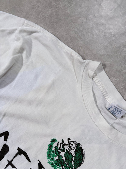 1994 Vintage Mexico FIFA World Cup Big Print White T Shirt -XL - XL | Martin City Vintage