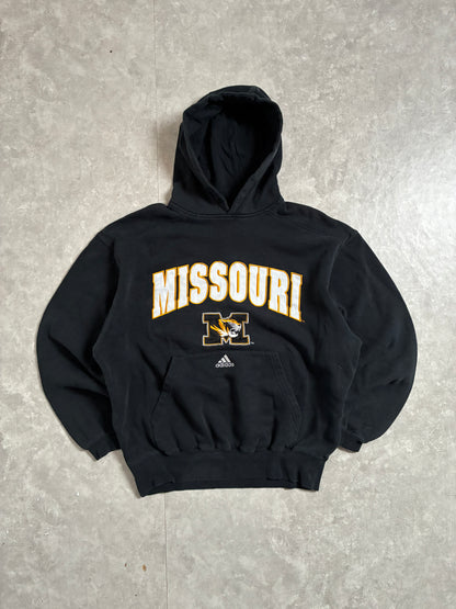 2000s Vintage Missouri Tigers Adidas Pocket Logo Black Hoodie -L