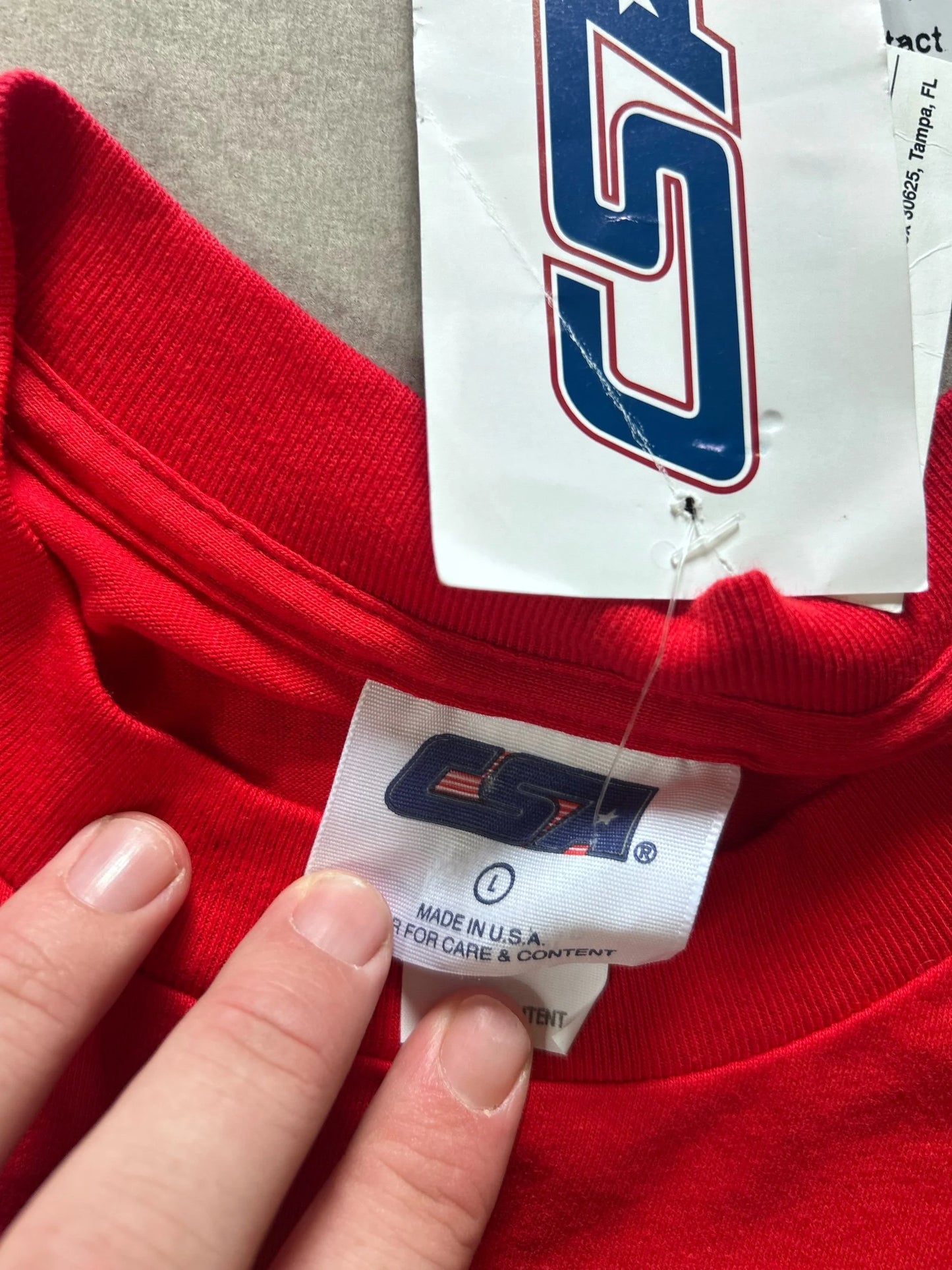 90s Vintage Kansas City Chiefs Deadstock Locker Room T Shirt Size L - | Martin City Vintage