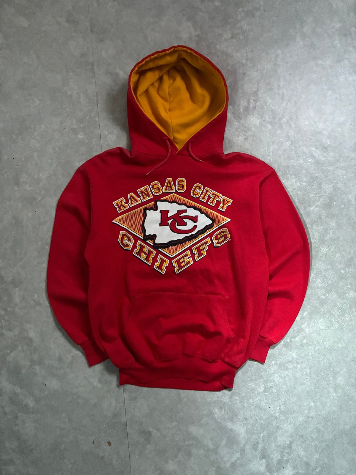 90s Vintage Kansas City Chiefs Red Hoodie -M - M | Martin City Vintage